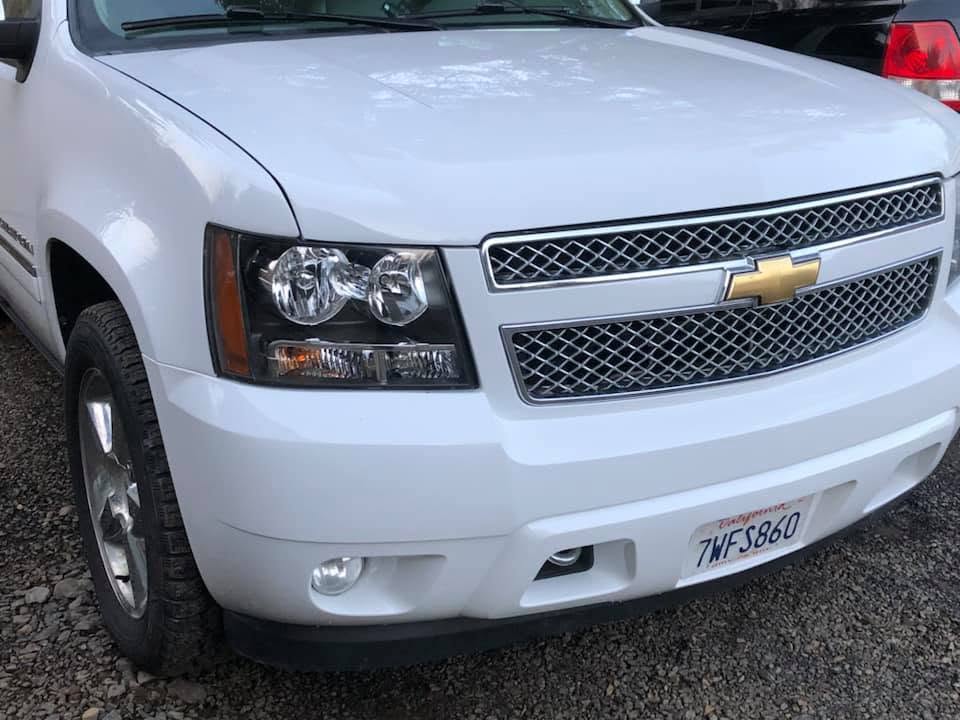 Repaired and refinished front end — after