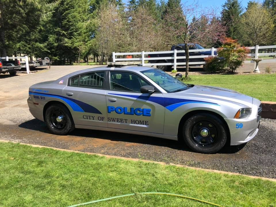 Painted Sweet Home police fleet vehicle